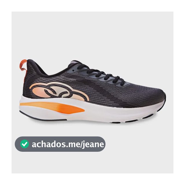 Tênis Esportivo Masculino Voa 2 Olympikus Cinza Liso 38 Br