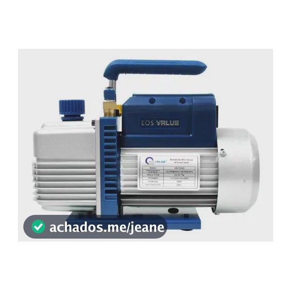 Bomba de Vácuo Eos Duplo Estágio 6CFM Bivolt para Refrigeração e HVAC