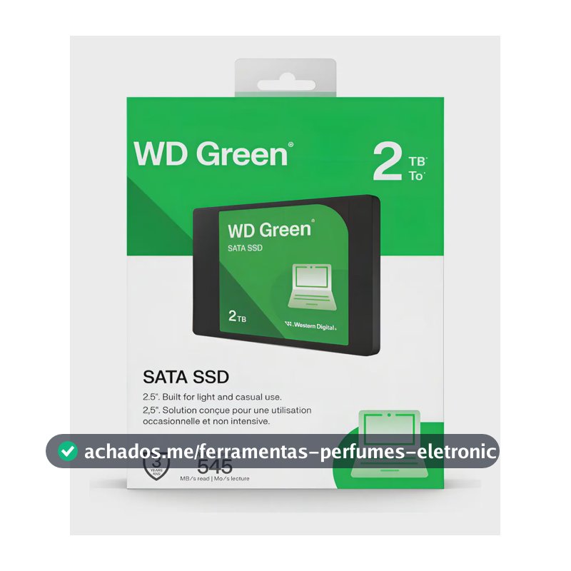 Ssd Wd Green 2.5 2tb Sata Iii 545 Mb/s - Wds200t5g0a