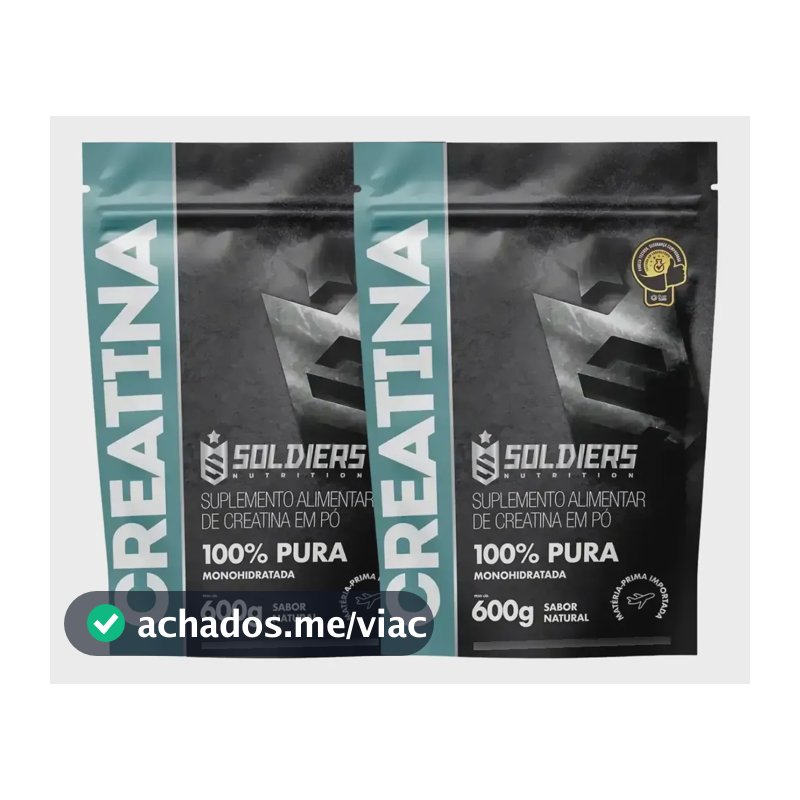 Creatina Soldiers Nutrition em pó Sem sabor x 1.2kg 2 un