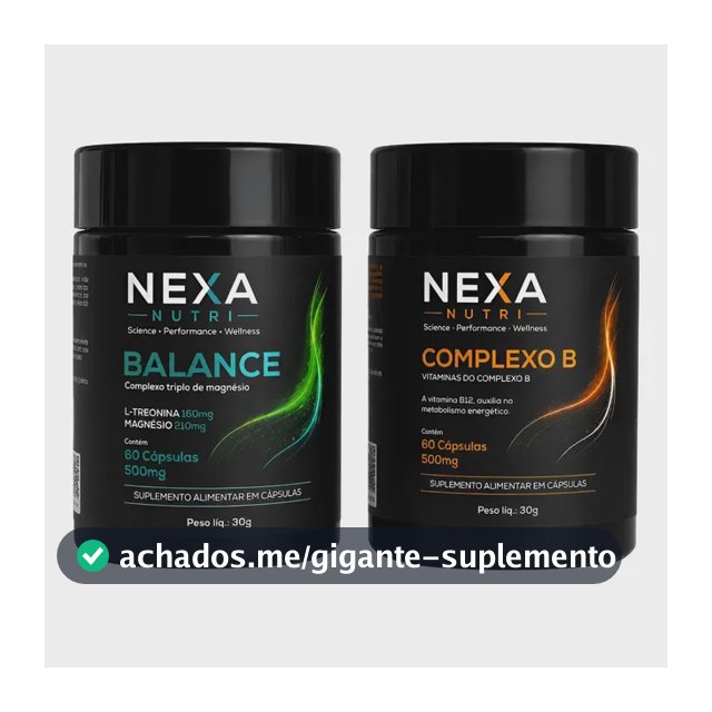 Kit Tri Magnésio Bisglicinato + Complexo B 120 Cápsulas Sem Sabor