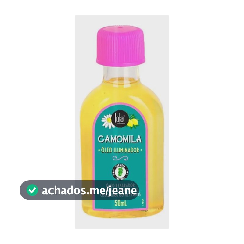 Óleo Reparador Iluminador Camomila 50ml Lola