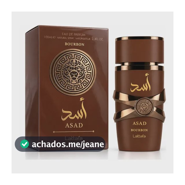 Perfume Lattafa Asad Bourbon Original Edp Masculino