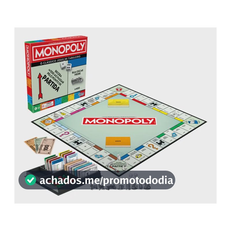 Jogo Monopoly Classic Refresh G0009 Hasbro