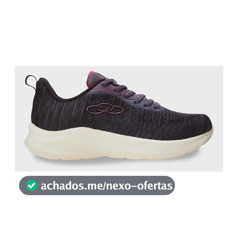 Tênis Feminino Nyx Olympikus Cinza Liso 38