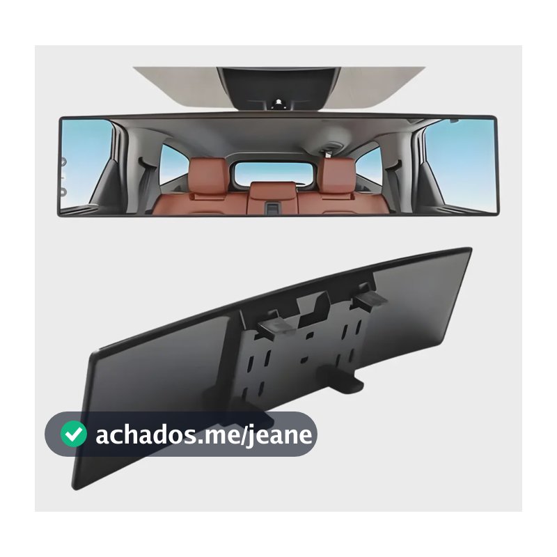 Espelho Retrovisor Panorâmico Universal Anti-ofuscamento