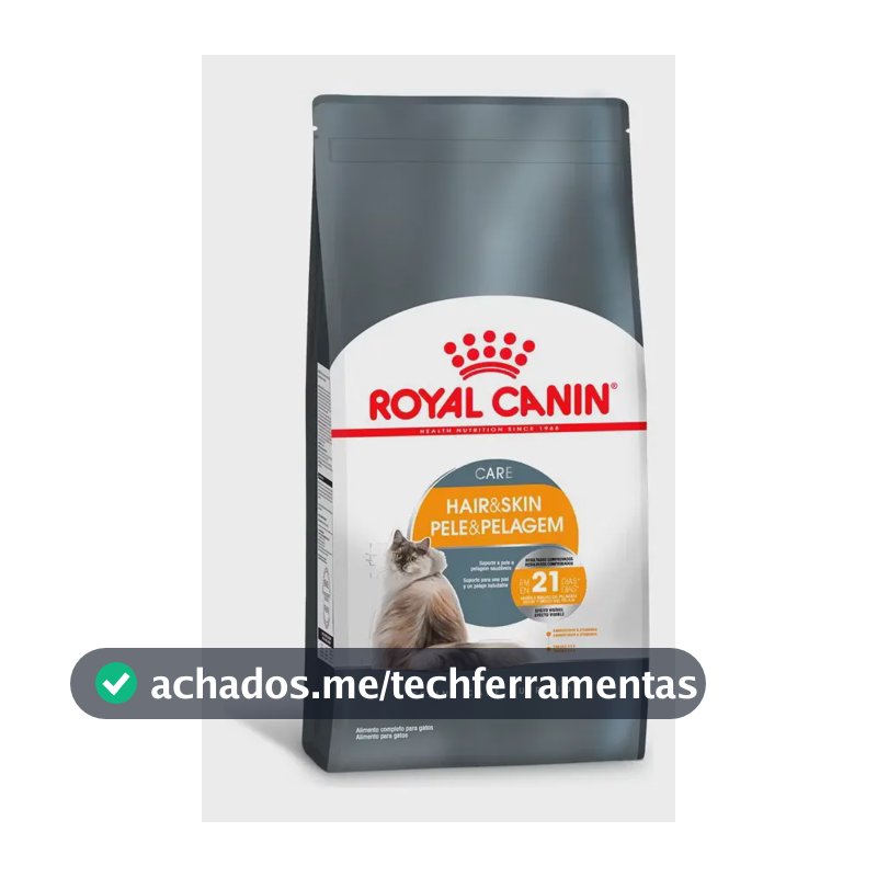 Alimento Royal Canin Hair & Skin 3kg Ração Gato