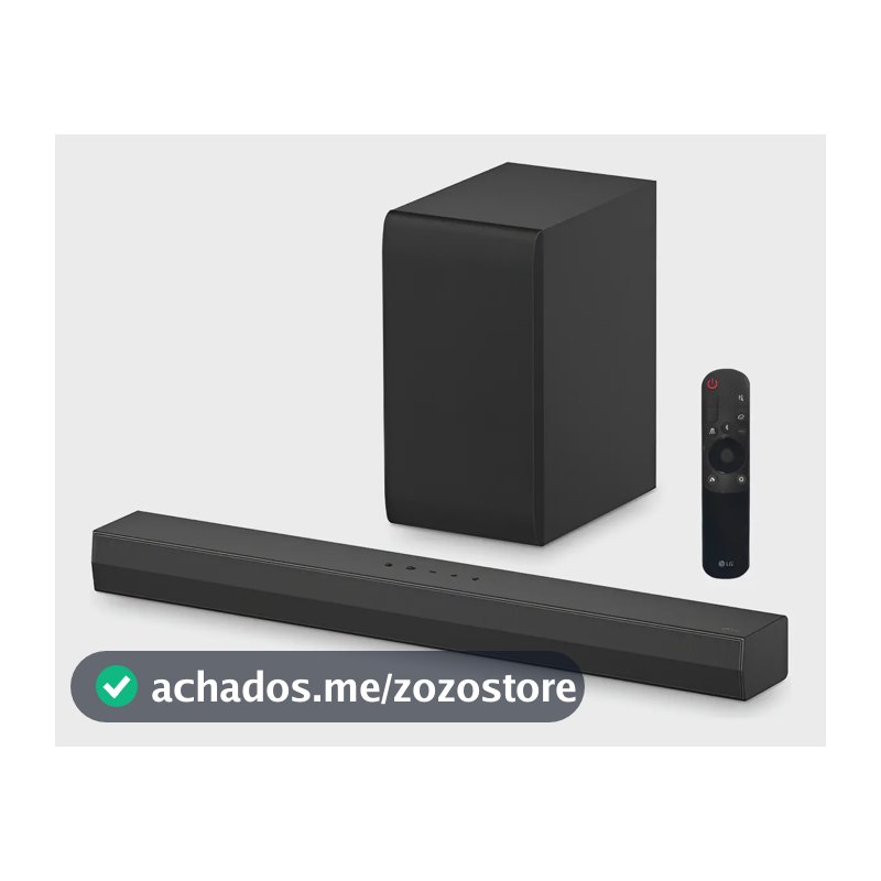 Soundbar LG S40T Bluetooth, 300W, Som Imersivo Design Compacto, Conectividade, Ideal para TV e Entretenimento em Casa