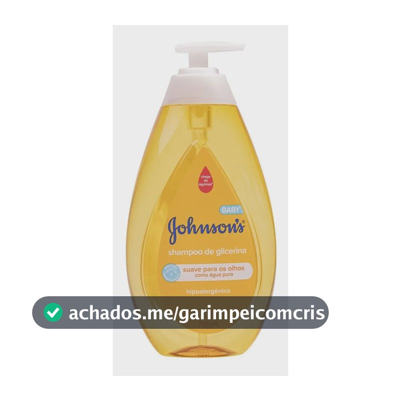 Shampoo Johnson's Baby Glicerina Hipoalergênico 750ml