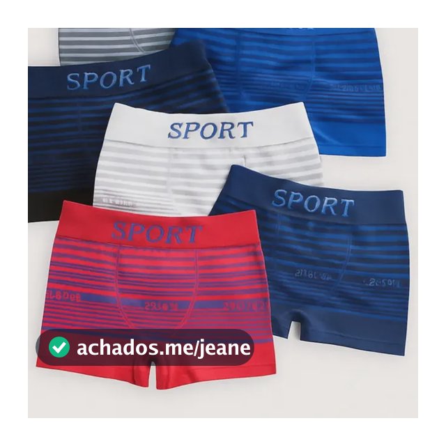 Kit 5 Cueca Boxer Masculina Microfibra Cueca Box De Adulto