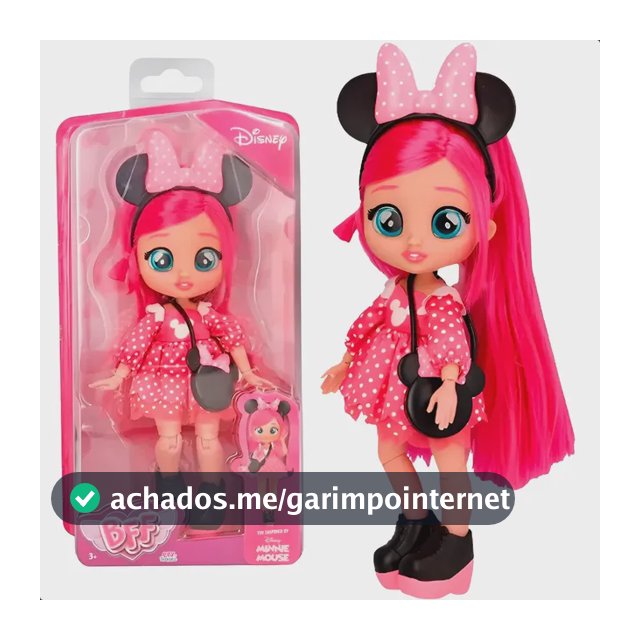 Boneca Bff By Cry Babies Disney Com 3 Modelos Stitch Minnie