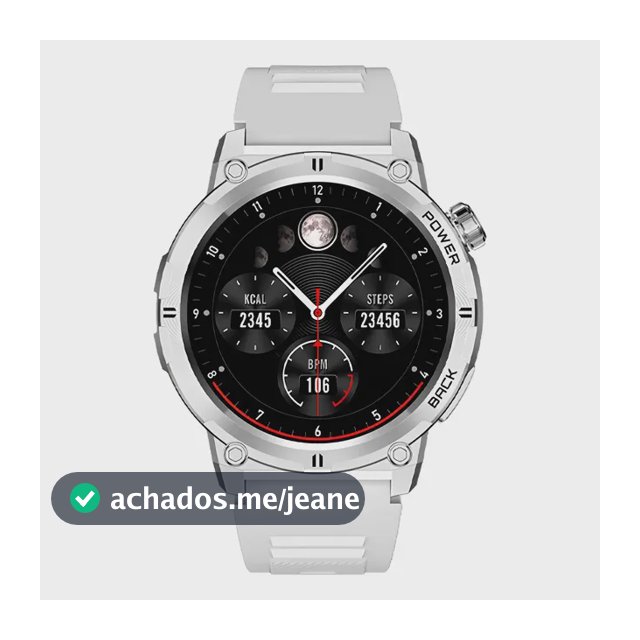 Relógio Smartwatch Ftx R20-bb - Azul Preta Mesh Cinza Prata