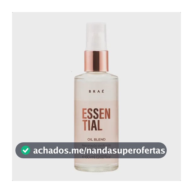Braé Essential Oil Blend Reparação E Proteção Térmica 60ml