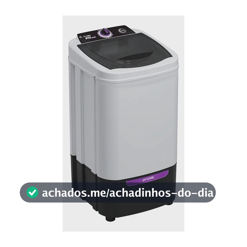 Centrífuga De Roupas 15kg Com Timer Praxis Cor Branco