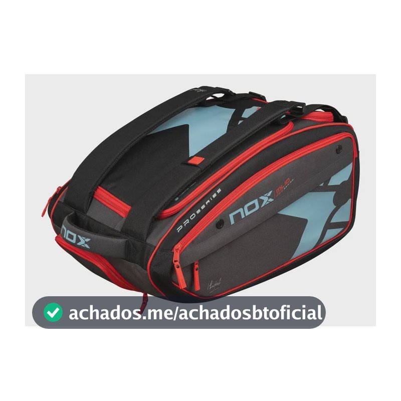 Raqueteira Beach Tennis Padel Ml10 Xl Comp Nox Cinza E Azul