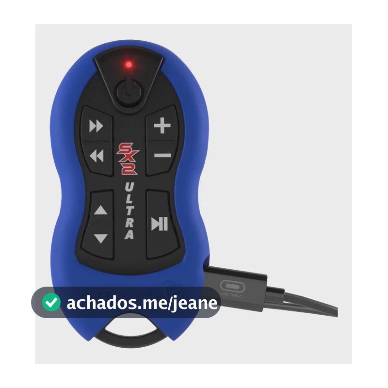 Controle Longa Distancia Stetsom SX Ultra Azul Alcance De 500m Com Bateria Recarregável USB-C Acompanha Cabo