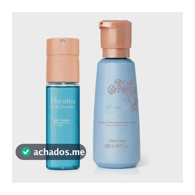 Combo Floratta Blue Crystal: Body Spray + Creme Corporal