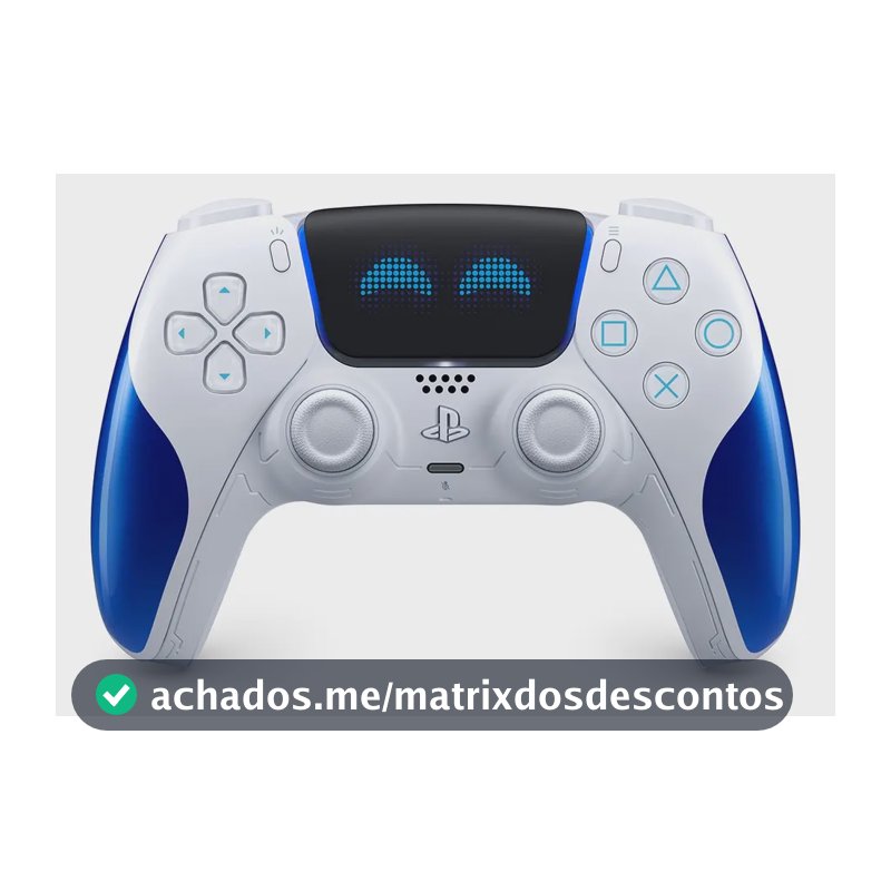 Controlador sem fio Dualsense Astro Bot Joyful Limited E Ps5 branco/azul