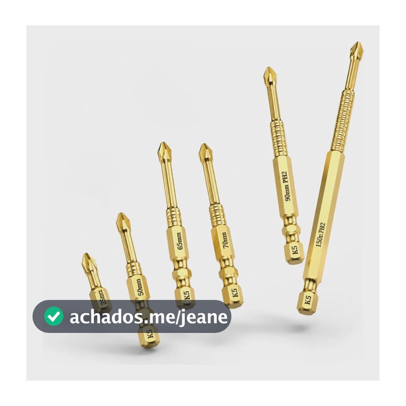 Kit Ponteiras Para Parafusadeira Ponta Bits Magnética 6peças
