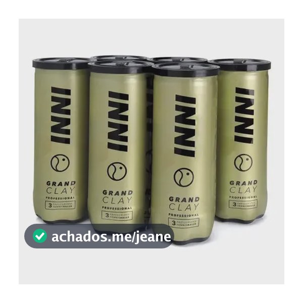Bolas Tênis Profissional Inni Sports Grand Clay Premium 18 Unid Amarelo
