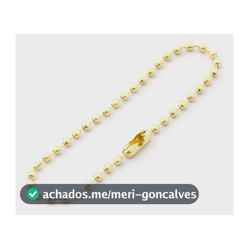 100 Corrente De Bolinha Com Canoa 10cm Tag Chaveiro Colorido Cor Dourado Stephanie Bijoux