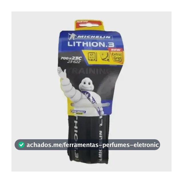 Pneu Bicicleta Michelin Lithion 3 700x23 mm Kevlar Speed Preto