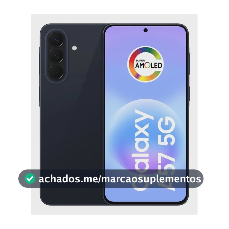 Celular Samsung Galaxy A57 5g 128gb, 8gb Ram, Câmera 50mp, Ip68, Super Amoled 6.7 , Recursos Ai - Azul-escuro