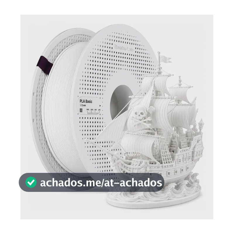 Filamento Pla Bambu Lab Lite C/ Carretel Impressão 3d 1kg Branco Lite