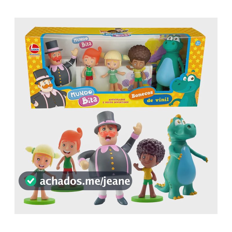 Coleção Família Bonecos De Vinil Mundo Bita (5 Bonecos)