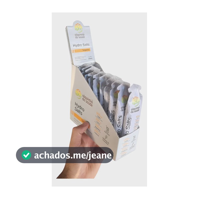 Alquimia Hydro Salts Sachê 60g Repositor Mineral Cx Com 10 Sabor Tangerina