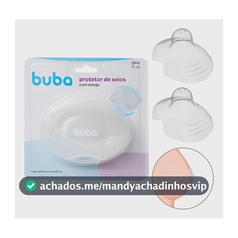 Bico De Silicone Para Amamentar Buba Protetor De Seio Mamilo Unico