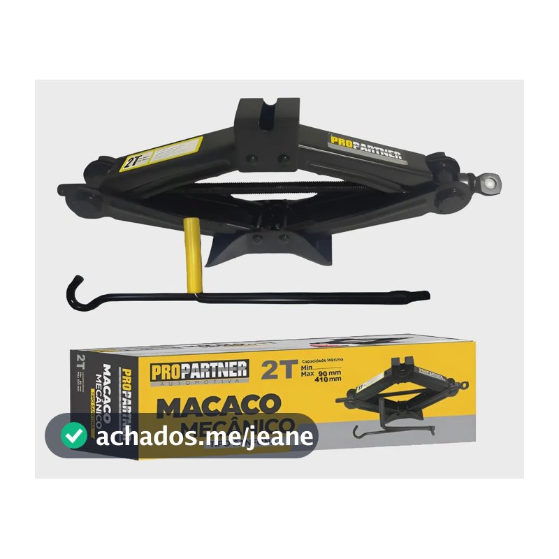Macaco Sanfona Universal Propartner 2t 2000kg Alto Reforçado