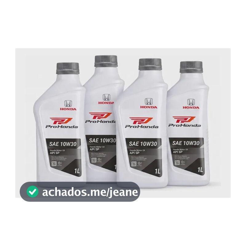 Kit 4 Óleo Motor Honda 10w30 Mineral Fit Crv City Accord