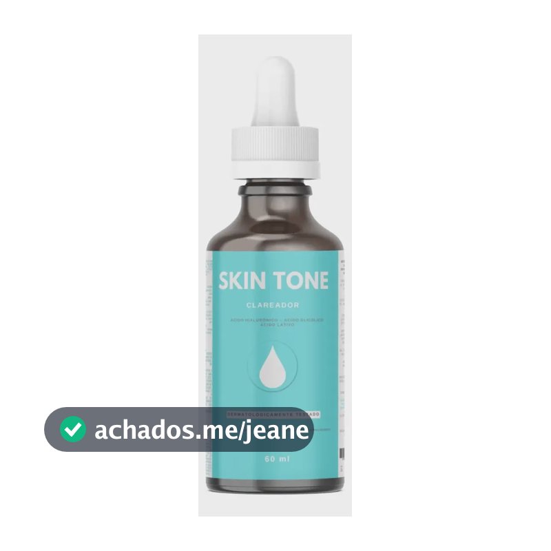 Sérum Clareador Skin Tone 60ml com Ácido Hialurônico e Glicólico para Rosto