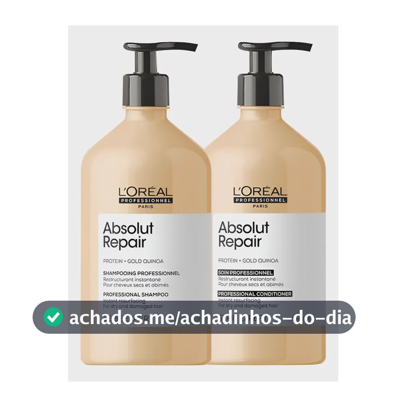 Kit L'oréal Pro Gold Quinoa - Shampoo E Condicionador 750ml