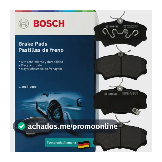 Pastilha De Freio Disco Semimetálicas Jogo Original Bosch Civic 1.7 1.8 Dianteiro 2001 À 2011