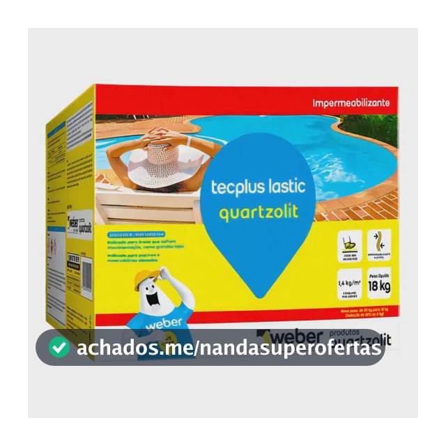 Impermeabilizante Tecplus Lastic 7000 Para Piscina Quartzolit 18kg Cor Cinza