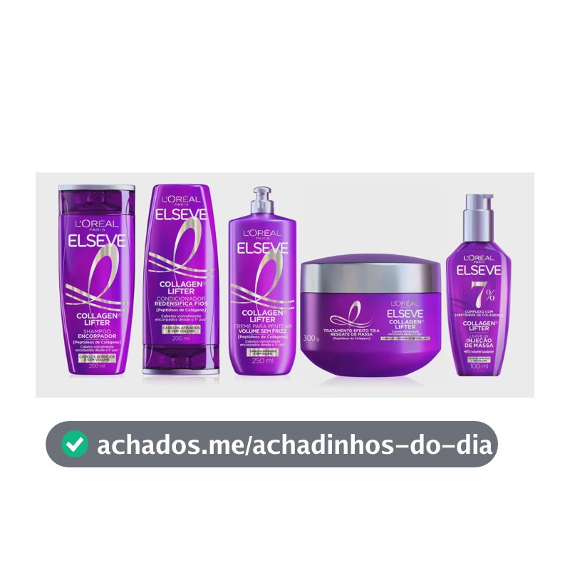 Kit Elseve Collagen Lifter Completo 5 Itens Engrossador 200ml