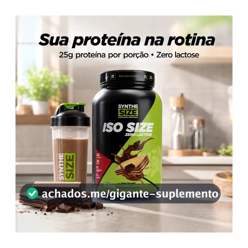 Whey Iso Size Synthesize 900g Wafer Chocolate Zero Lactose