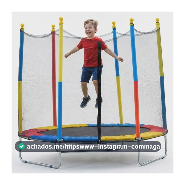 Cama Elástica Infantil Pula Pula 1,8m Trampolim Com Zíper
