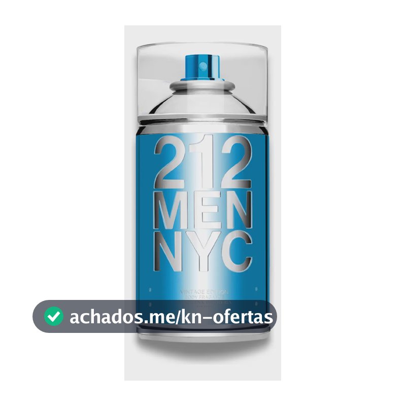 Body Spray Carolina Herrera 212 Men NYC Body Fragrance 250 ml