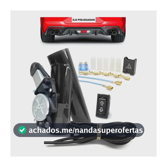 Difusor Escape Universal 2/ 2,5/ 3 Polegadas Botão