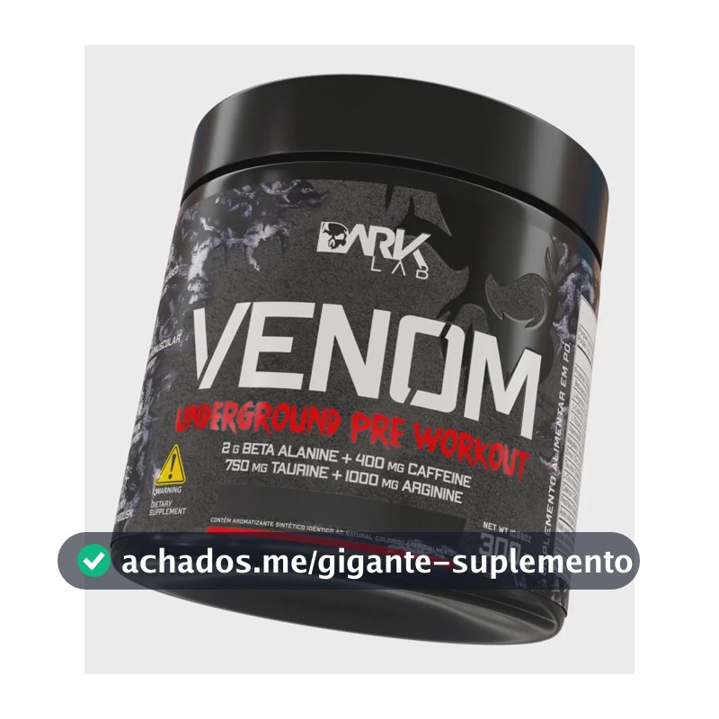 Pre Treino Venom Underground 300g Maça Verde Dark Lab