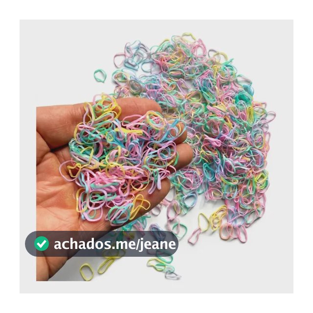5.000 Elástico Pet Fininha Borrachinha Penteado Resistentes