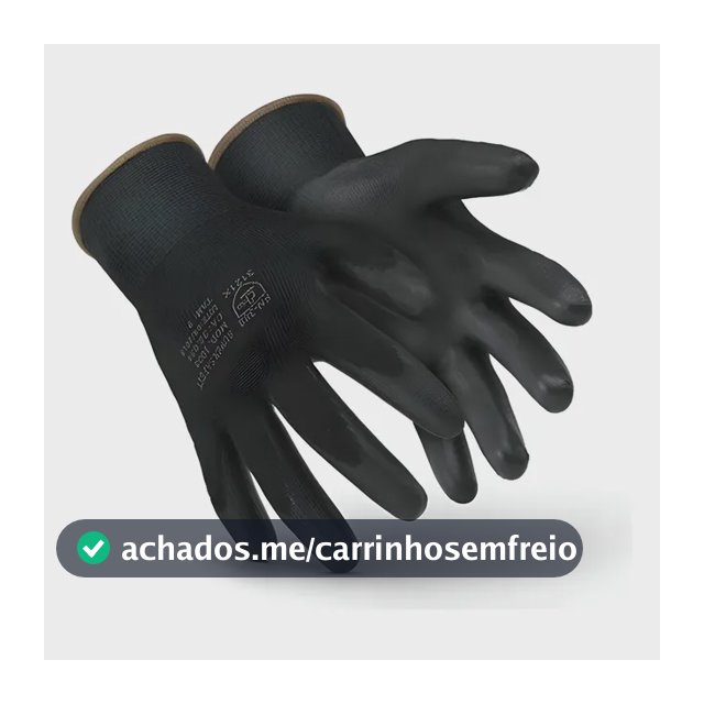 Kit 2 Pares Luvas Segurança Proteção Poliuretano Multiuso