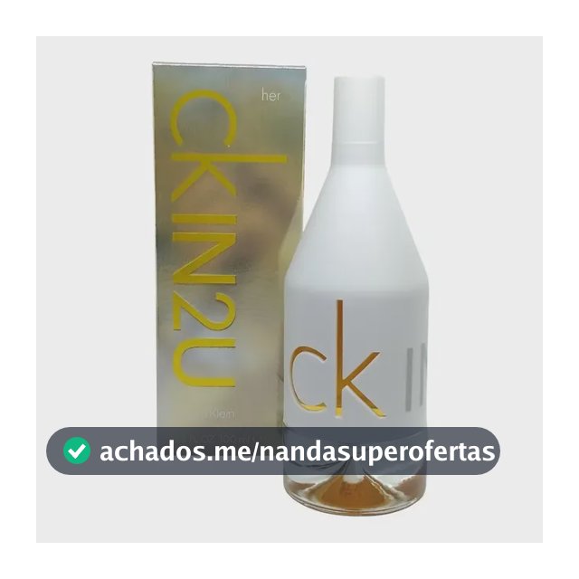 Perfume Ck In2u Her Feminino 100ml Edt Original Lacrado C Nf