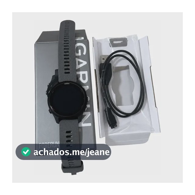 Relógio Garmin 255 Português + 2 Pulseiras - Recondicionado Preto Mesh Cinza-escuro