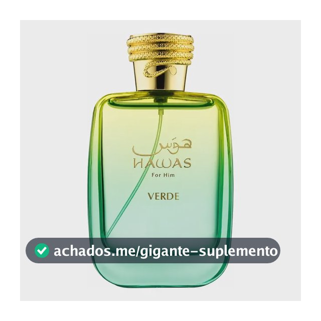 Perfume Rasasi Hawas Verde 100ml Lacrado Original Com Nf