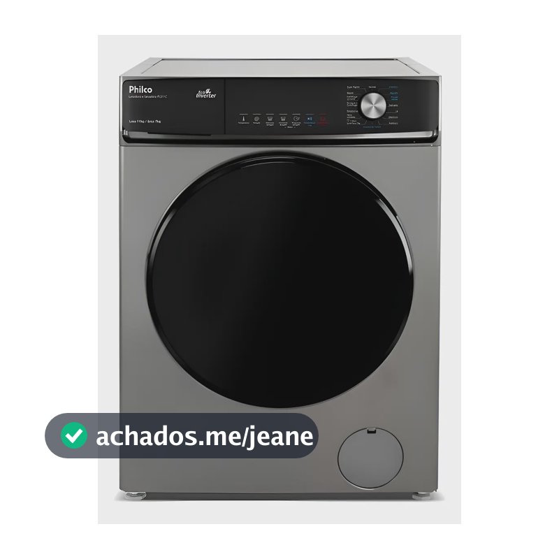 Lava E Seca Philco Eco Inverter 11kg Titânio Pls11c Titânio