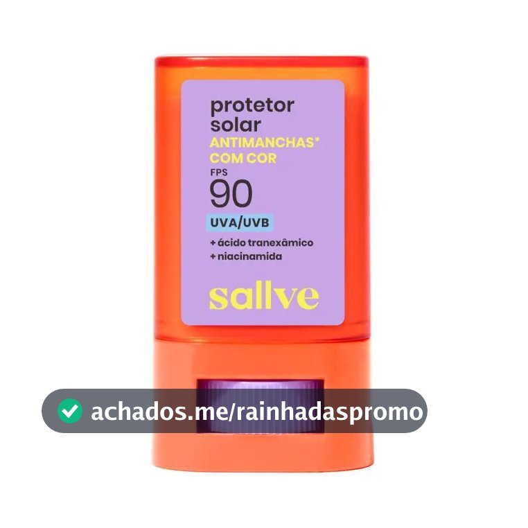 Protetor Solar Bastão Fps90 Com Cor 3 15g Sallve